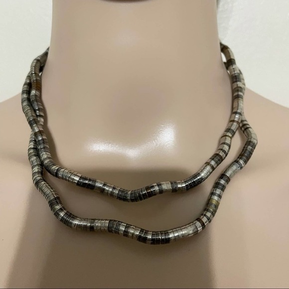 None Jewelry - Fun Twisted Snake Statement Necklace​